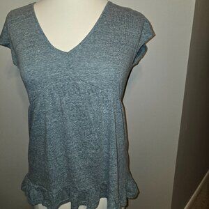 Listicle Short Sleeve Tunic Top